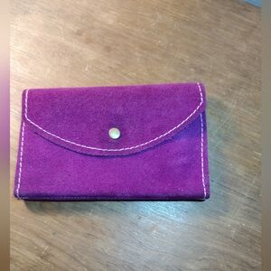 Purple Suede Women's Wallet